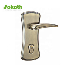 israel market furniture zinc alloy luxury door handle with plate